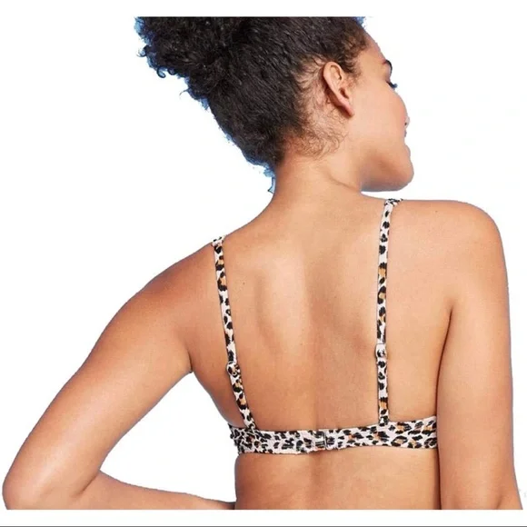 ❌4/$20 Leopard print bralette bikini top Xhilaration - Picture 5 of 5